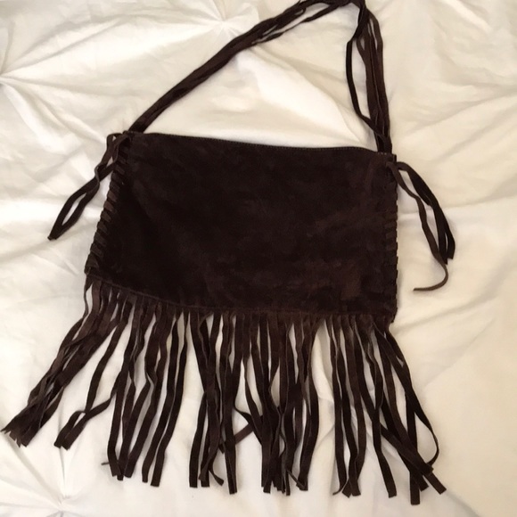 Kooba Brown Fringe Bag - Picture 1 of 5